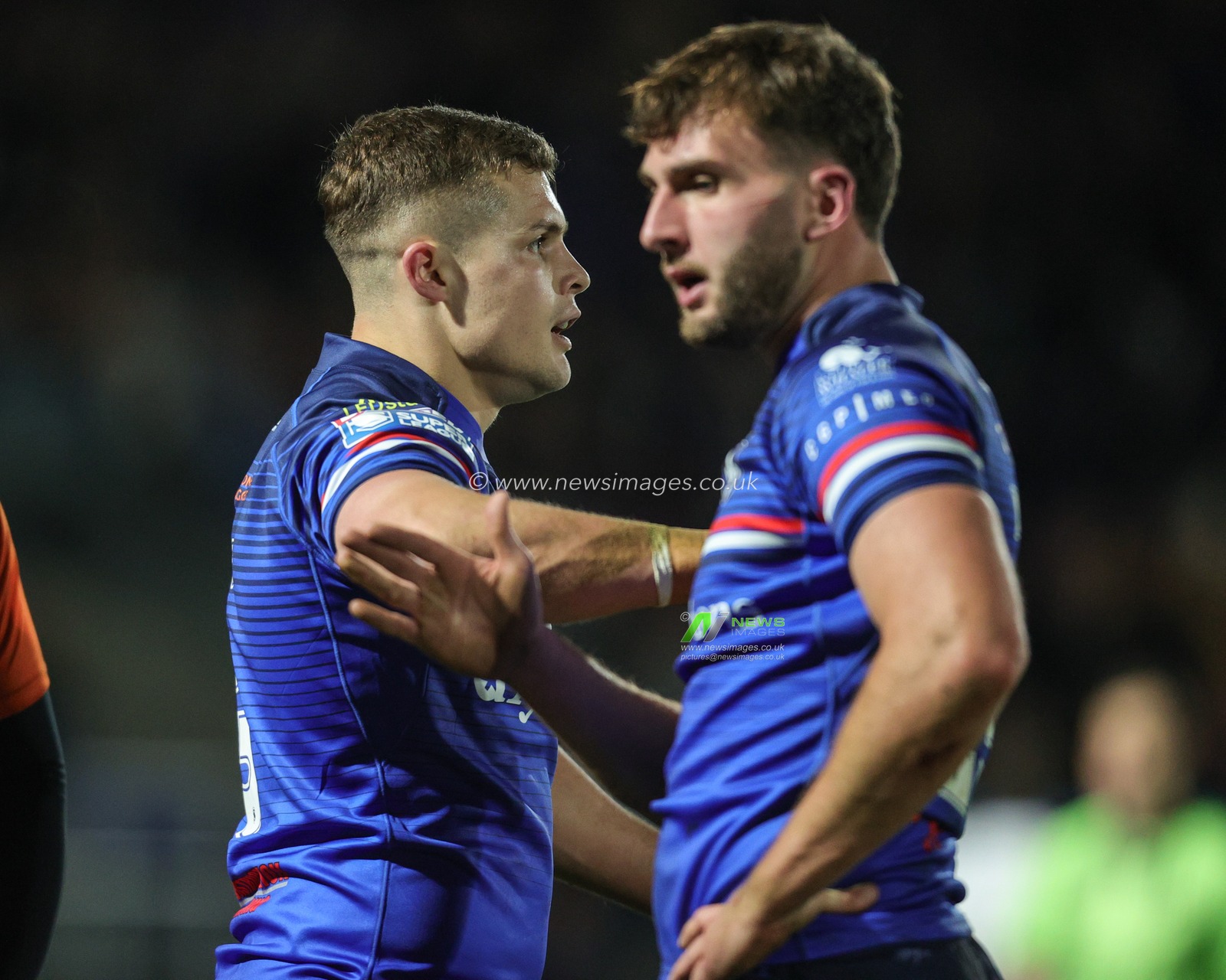 Cameron Scott of Wakefield Trinity celebrates his try during the Betfred Super League Round 1 match Wakefield Trinity vs Toulouse Olympique at DIY Kitchens Stadium, Wakefield, United Kingdom on 14 February 2026

(Photo by Richard Bierton/News Images)