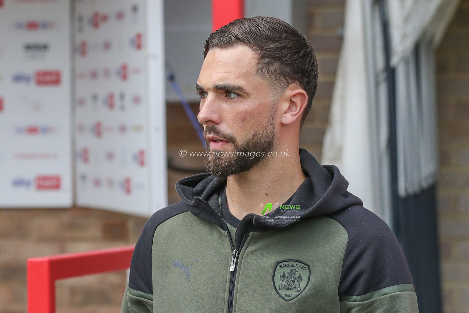 Adam Phillips #30 of Barnsley arrives during the Sky Bet League 1 match Cheltenham Town vs Barnsley at The Jonny-Rocks Stadium, Cheltenham, United Kingdom, 2nd September 2023

(Photo by Alfie Cosgrove/News Images)