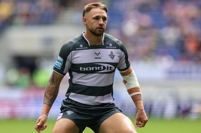 Tristan Powell of Huddersfield Giants during the Betfred Super League Magic Weekend match Huddersfield Giants vs York Knights at Hill Dickinson Stadium, Liverpool, United Kingdom on 04 July 2026

(Photo by Mark Cosgrove/News Images)