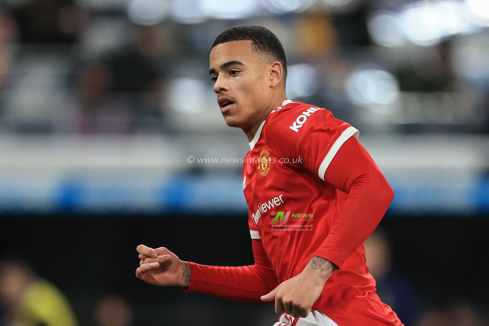 Mason Greenwood #11 of Manchester United during the game