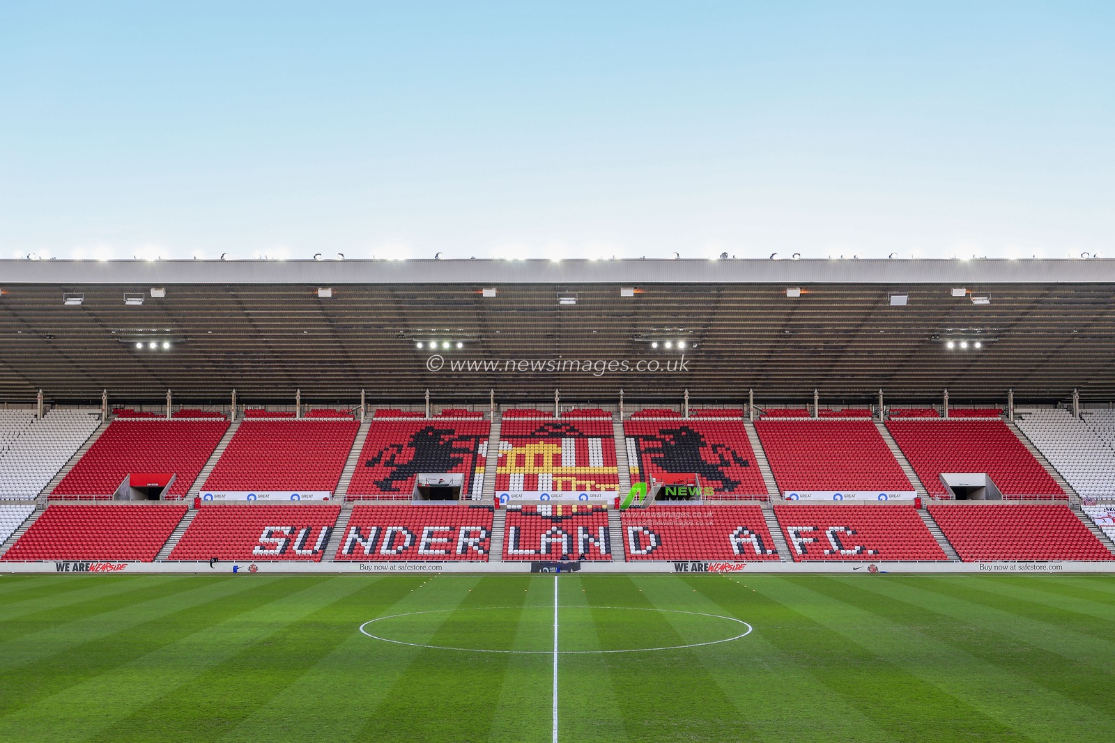 A general view of the Stadium of Light ahead of the Papa John's Trophy semi-final match between Sunderland and Lincoln City