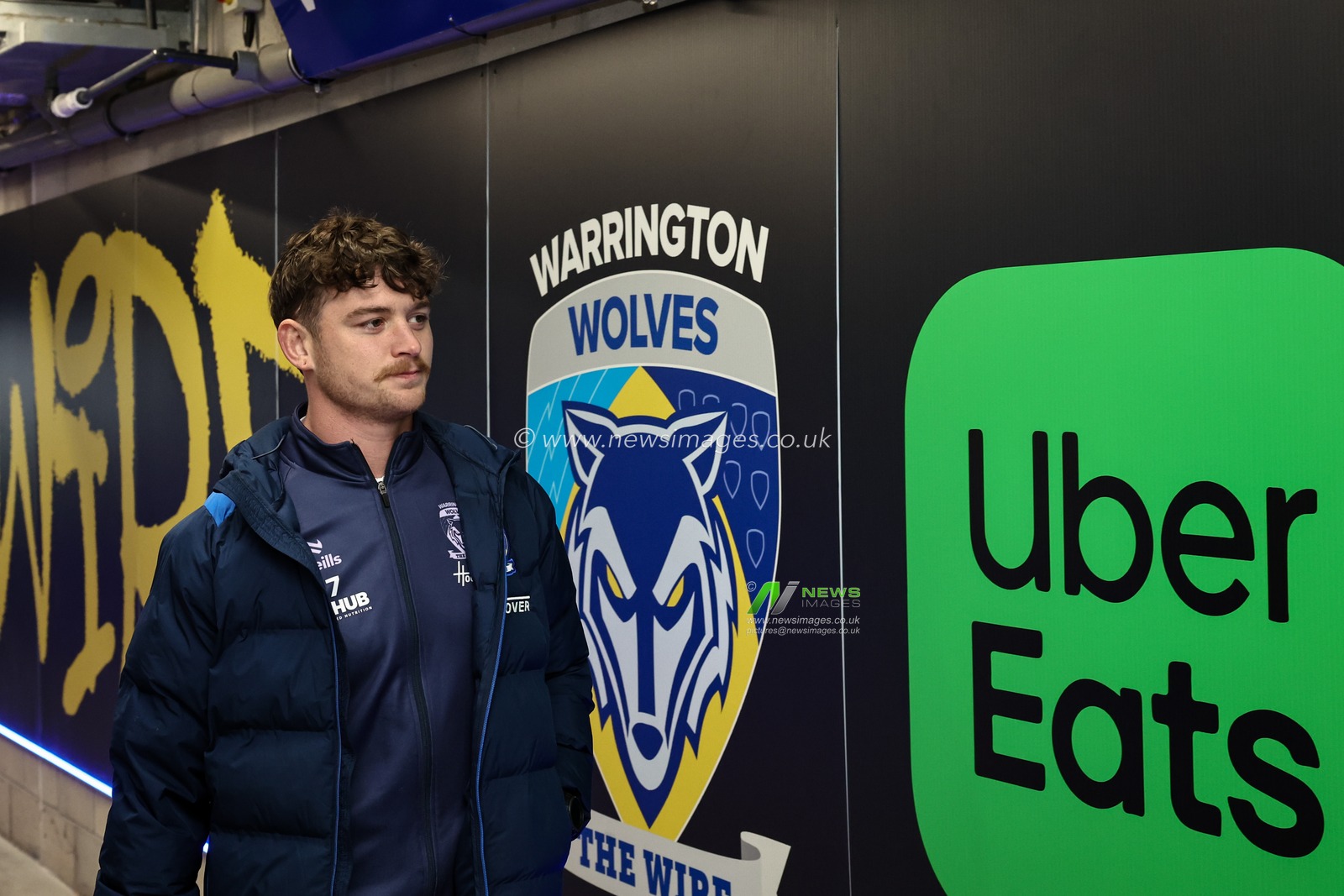 Jordy Crowther of Warrington Wolves arrives during the Betfred Super League Round 6 match Warrington Wolves vs Leeds Rhinos at Halliwell Jones Stadium, Warrington, United Kingdom, 28th March 2025

(Photo by Mark Cosgrove/News Images)