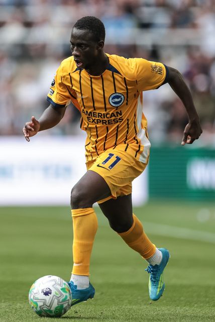 Yankuba Minteh of Brighton & Hove Albion breaks with the ball during the Premier League match Newcastle Untied vs Brighton & Hove Albion at St. James's Park, Newcastle, United Kingdom on 02 May 2026

(Photo by Mark Cosgrove/News Images)