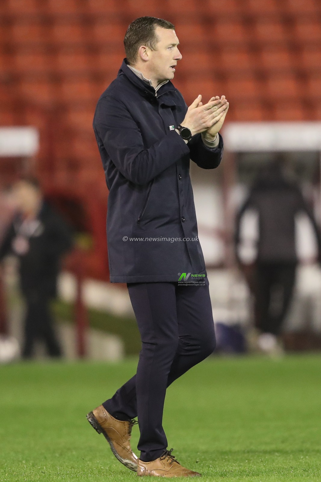 Liam Roberts of Barnsley applauds the home fans after the game ends 2-2 during the Sky Bet League 1 match Barnsley vs Bolton Wanderers at Oakwell, Barnsley, United Kingdom, 5th March 2024

(Photo by Alfie Cosgrove/News Images)