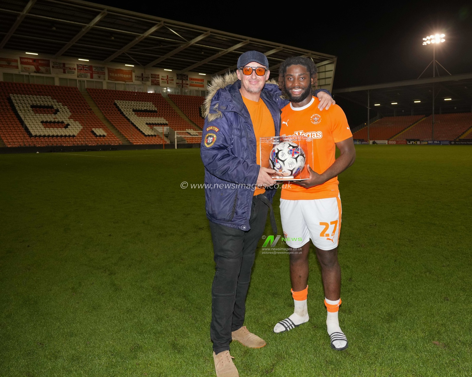 during the EFL Trophy match Blackpool vs Liverpool U21 at Bloomfield Road, Blackpool, United Kingdom, 10th October 2023

(Photo by Steve Flynn/News Images)