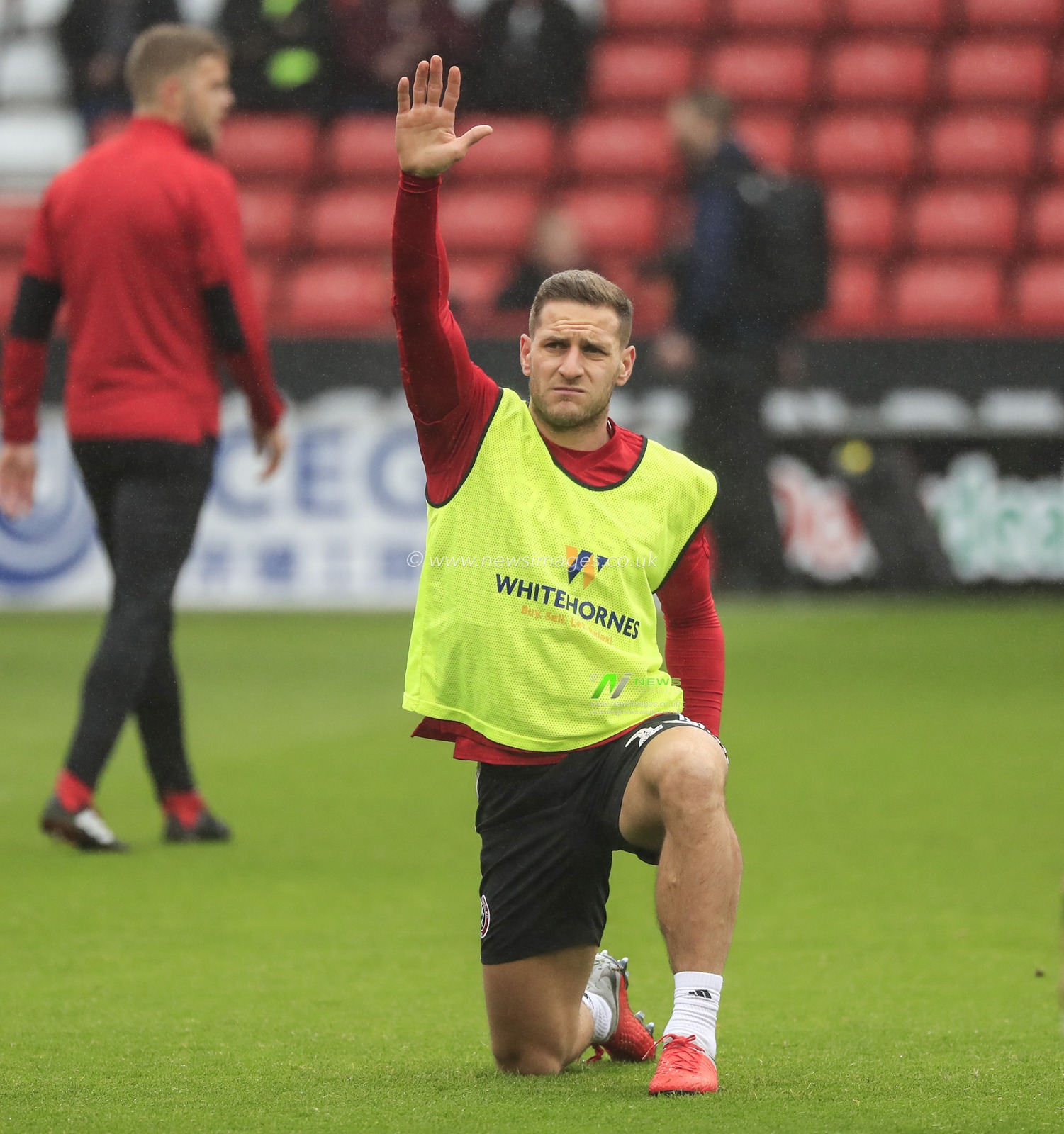 1st December 2018, Bramall Lane, Sheffield, England; Sky Bet Championship, Sheffield United v Leeds United ; Billy Sharp (10) of Sheffield United warms up for the game

Credit: Conor Molloy/News Images

English Football League images are subject to DataCo Licence