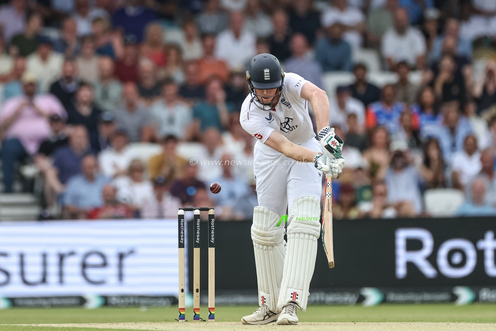 Zak Crawley of England clips the ball into the hands of Nair and is caught out during the 1st Rothesay Test Match Day 2 England vs India at Headingley Cricket Ground, Leeds, United Kingdom, 21st June 2025

(Photo by Mark Cosgrove/News Images)