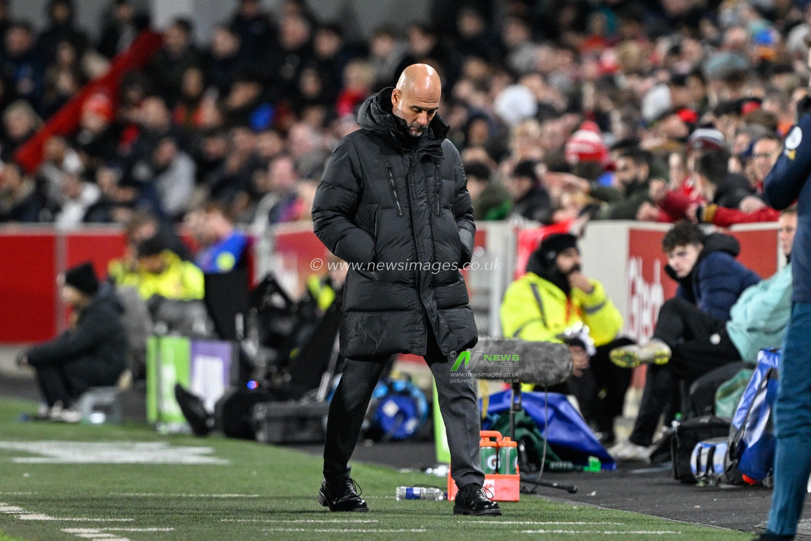Pep Guardiola manager of Manchester City during the Premier League match Brentford vs Manchester City at The Gtech Community Stadium, London, United Kingdom, 5th February 2024

(Photo by Cody Froggatt/News Images)