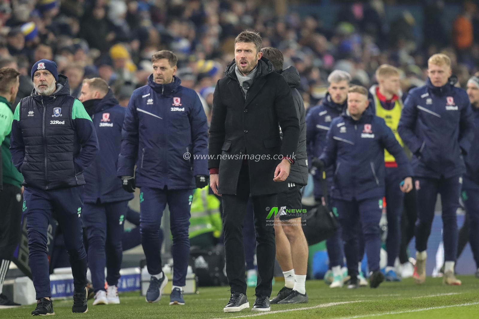 Michael Carrick manager of Middlesbrough during the Sky Bet Championship match Leeds United vs Middlesbrough at Elland Road, Leeds, United Kingdom, 2nd December 2023

(Photo by James Heaton/News Images)