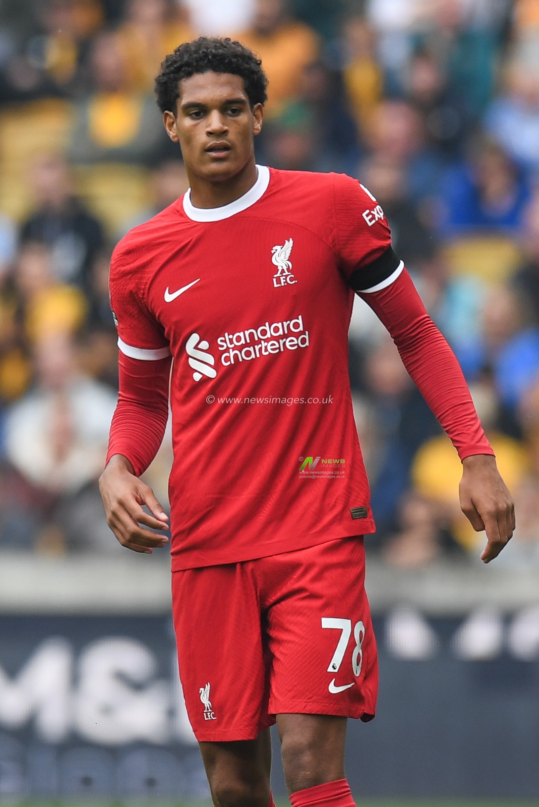 Jarell Quansah #78 of Liverpool during the Premier League match Wolverhampton Wanderers vs Liverpool at Molineux, Wolverhampton, United Kingdom, 16th September 2023

(Photo by Mike Jones/News Images)
