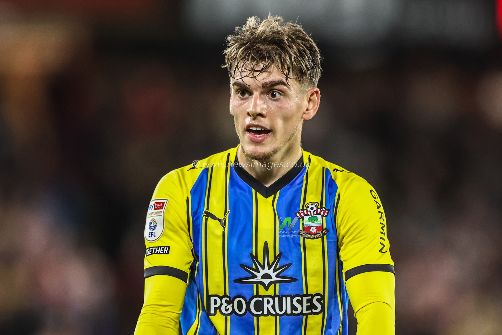 Tom Fellows of Southampton during the Sky Bet Championship match Sheffield United vs Southampton at Bramall Lane, Sheffield, United Kingdom, 30th September 2025

(Photo by Alfie Cosgrove/News Images)