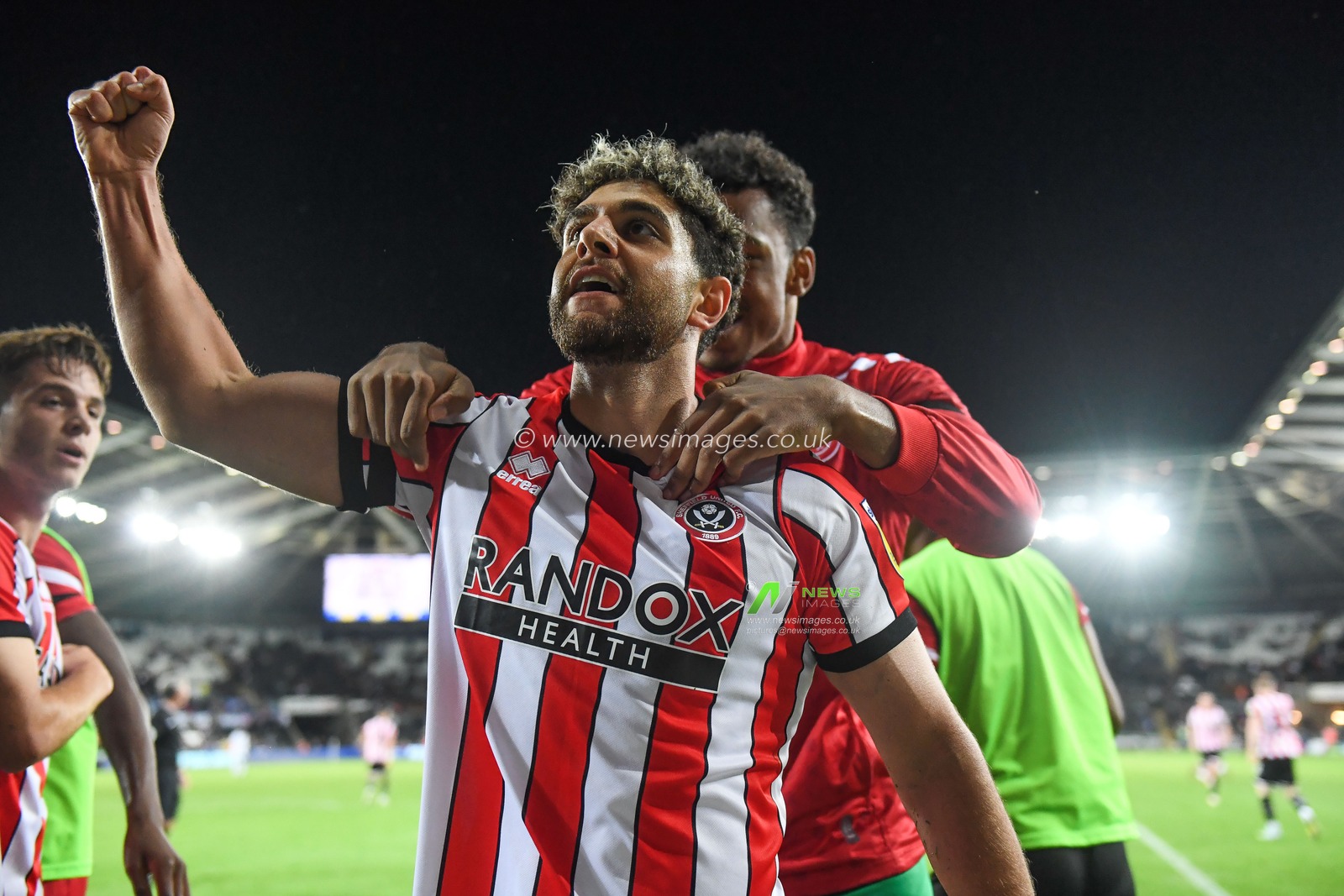 Reda Khadra #11 of Sheffield United celebrates his goal to make it 0-1 during the Sky Bet Championship match Swansea City vs Sheffield United at Swansea.com Stadium, Swansea, United Kingdom, 13th September 2022

(Photo by Mike Jones/News Images)