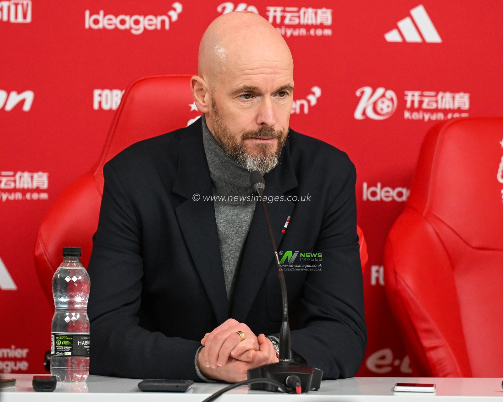 Erik ten Hag Manager of Manchester United during his post match press conference after the Premier League match Nottingham Forest vs Manchester United at City Ground, Nottingham, United Kingdom, 30th December 2023

(Photo by Craig Thomas/News Images)