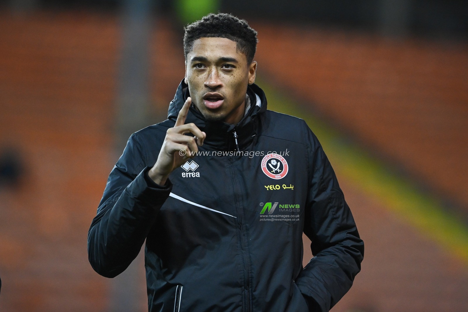 Daniel Jebbison #36 of Sheffield United arrives ahead of the Sky Bet Championship match Blackpool vs Sheffield United at Bloomfield Road, Blackpool, United Kingdom, 29th December 2022

(Photo by Craig Thomas/News Images)