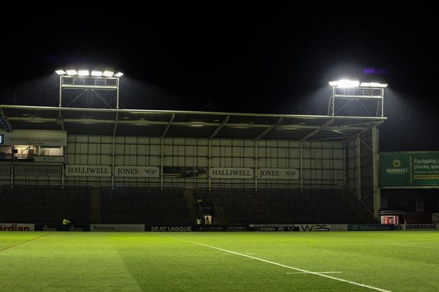 A general view of Halliwell Jones Stadium ahead of the Betfred Challenge Cup match Warrington Wolves vs Sheffield Eagles at The Halliwell Jones Stadium, Warrington, United Kingdom on 06 February 2026

(Photo by Alfie Cosgrove/News Images)