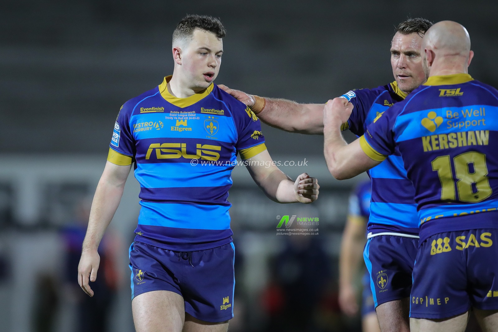 Robbie Butterworth #27 of Wakefield Trinity during the Betfred Super League Round 6 match Wakefield Trinity vs Hull KR at The Be Well Support Stadium, Wakefield, United Kingdom, 24th March 2023

(Photo by James Heaton/News Images)