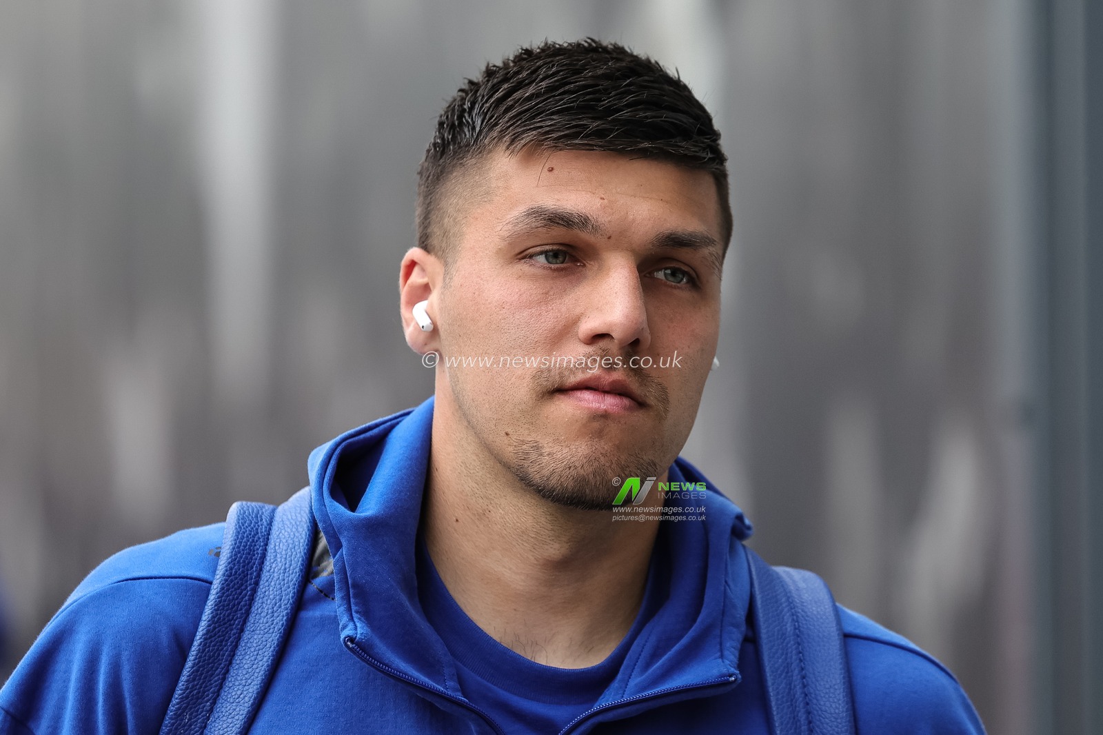Joel Piroe of Leeds United arrives during the Premier League match Leeds United vs Burnley at Elland Road, Leeds, United Kingdom on 01 May 2026

(Photo by Mark Cosgrove/News Images)