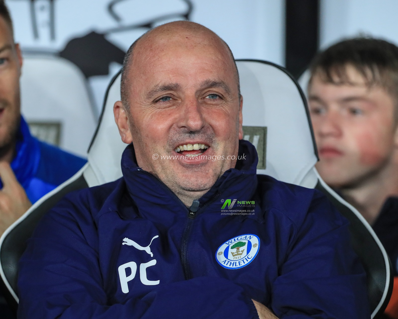 23rd October 2019, Pride Park Stadium, Derby, England; Sky Bet Championship, Derby County v Wigan Athletic : Paul Cook manager of Wigan Athletic during the game

Credit: Mark Cosgrove/News Images