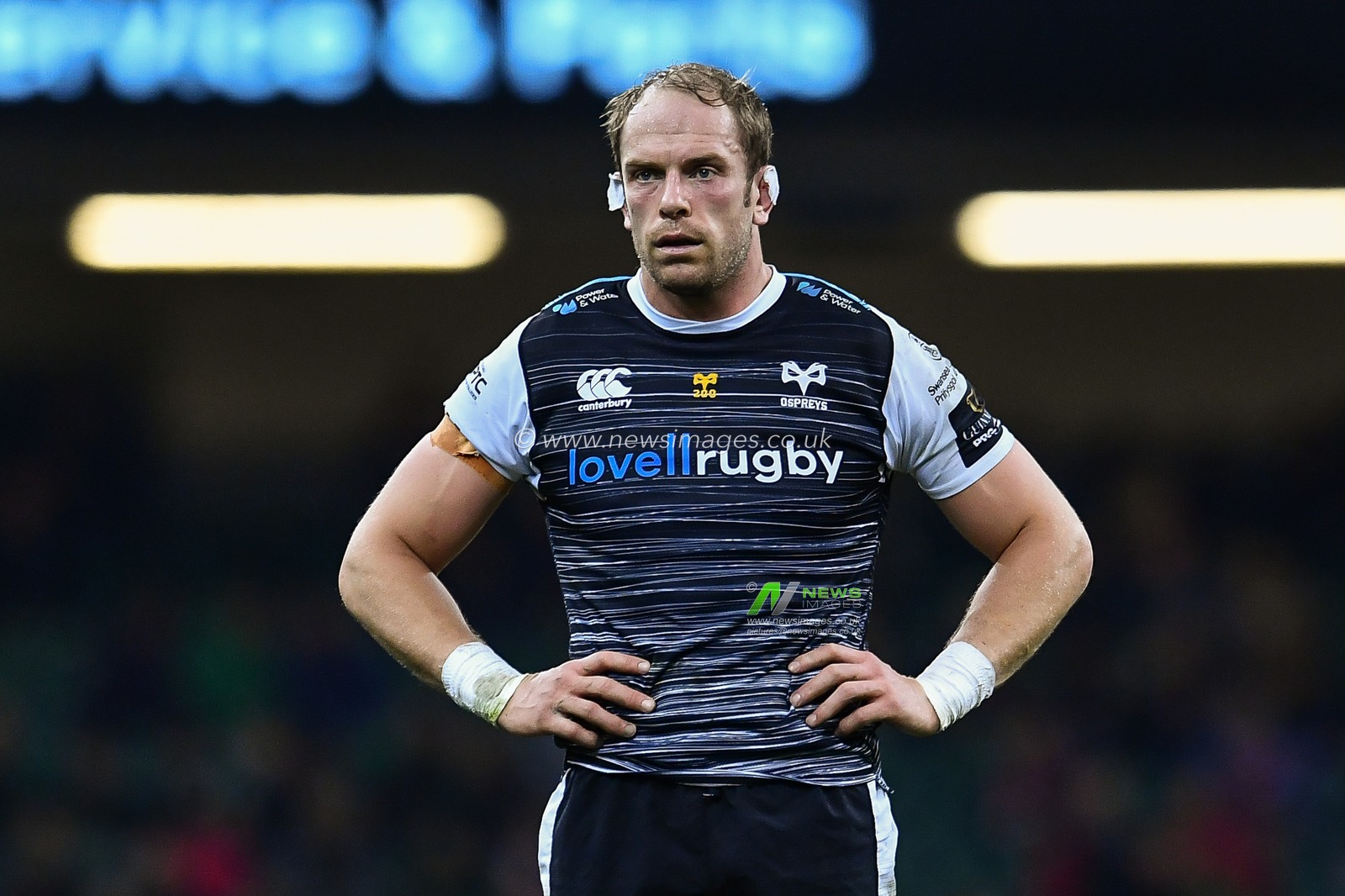 27th April 2019 , Principality Stadium , Cardiff, Wales ; Guinness pro 14â€™s, Round 21, Cardiff Blues Vs Ospreys ; Alun Wyn Jones of Ospreys

Credit:  Craig Thomas/News Images