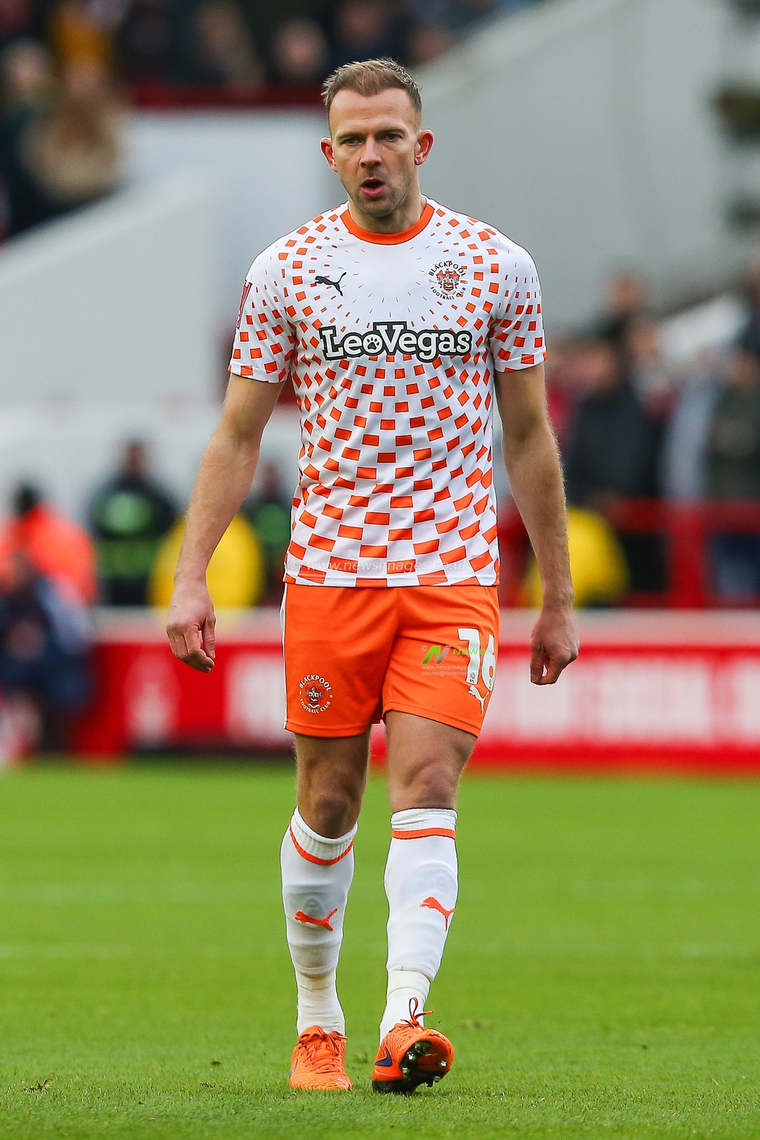 Jordan Rhodes of Blackpool during the Emirates FA Cup Third Round match Nottingham Forest vs Blackpool at City Ground, Nottingham, United Kingdom, 7th January 2024

(Photo by Gareth Evans/News Images)