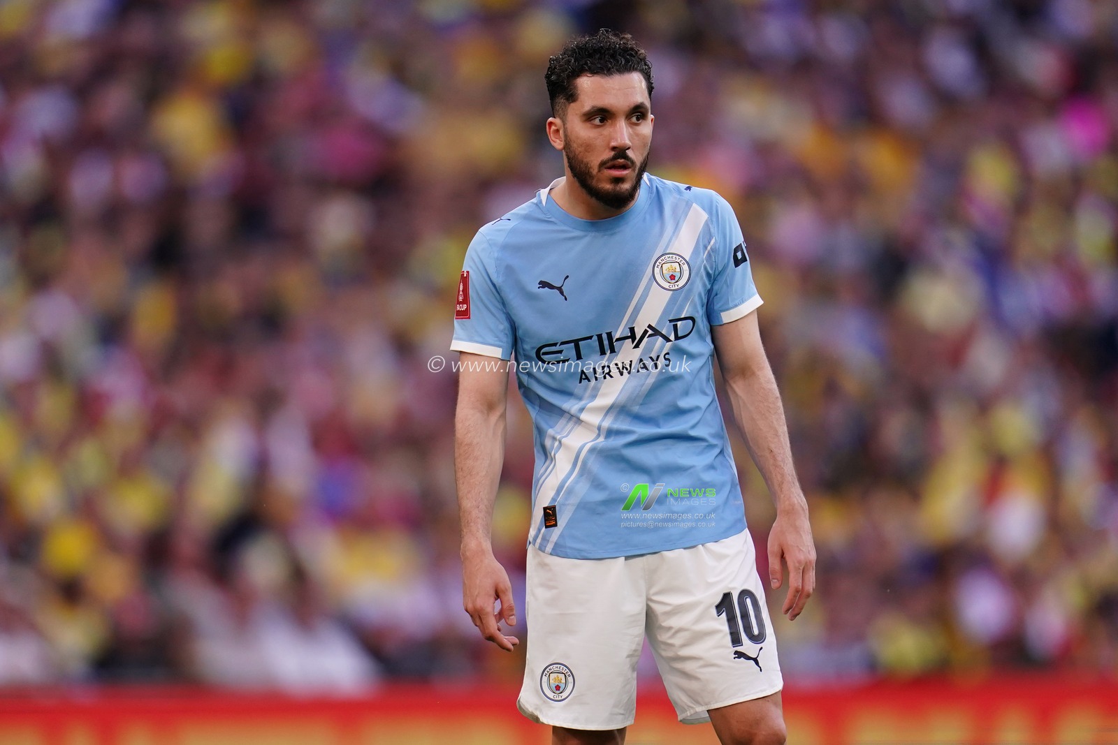Rayan Cherki of Manchester City during the Emirates FA Cup Semi-Final match Manchester City vs Southampton at Wembley Stadium, London, United Kingdom on 25 April 2026

(Photo by Harvey Murphy/News Images)