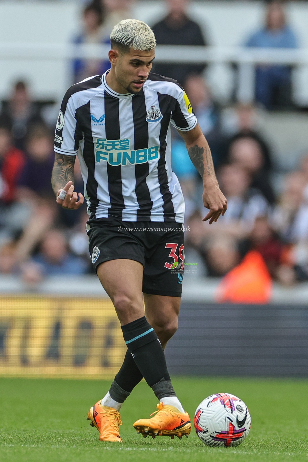 Bruno GuimarÃ£es #39 of Newcastle United during the Premier League match Newcastle United vs Arsenal at St. James's Park, Newcastle, United Kingdom, 7th May 2023

(Photo by Mark Cosgrove/News Images)