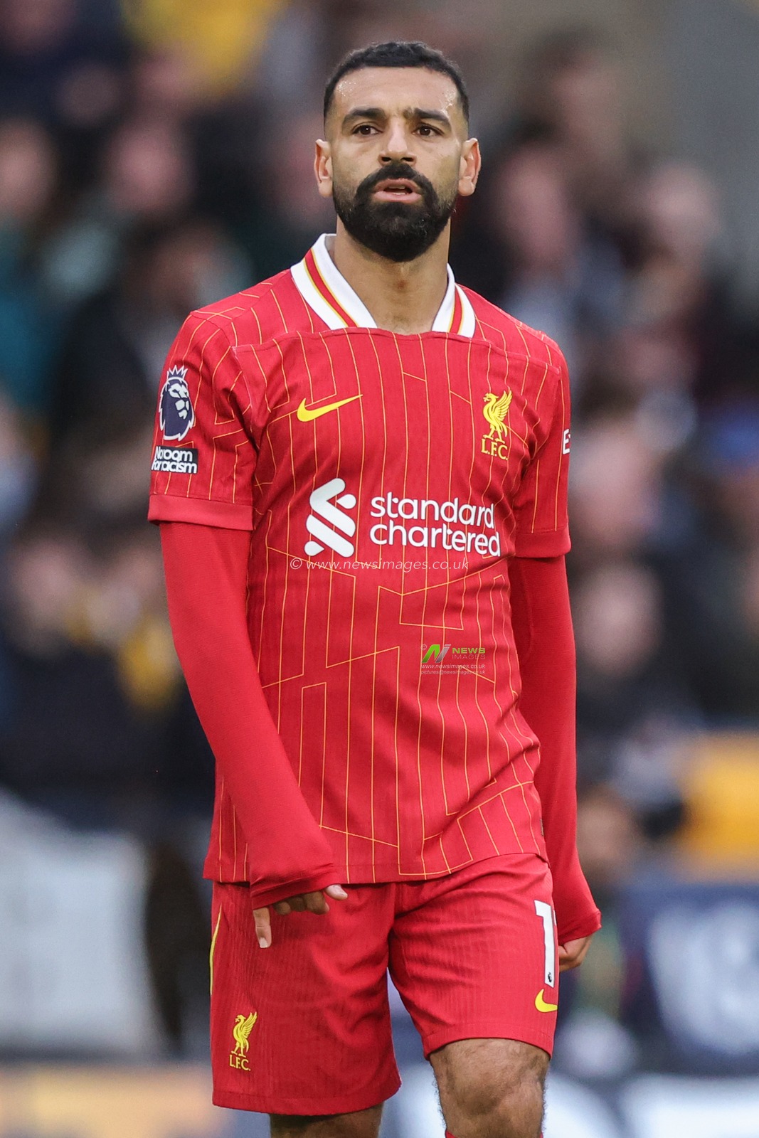 Mohamed Salah of Liverpool during the Premier League match Wolverhampton Wanderers vs Liverpool at Molineux, Wolverhampton, United Kingdom, 28th September 2024

(Photo by Alfie Cosgrove/News Images)