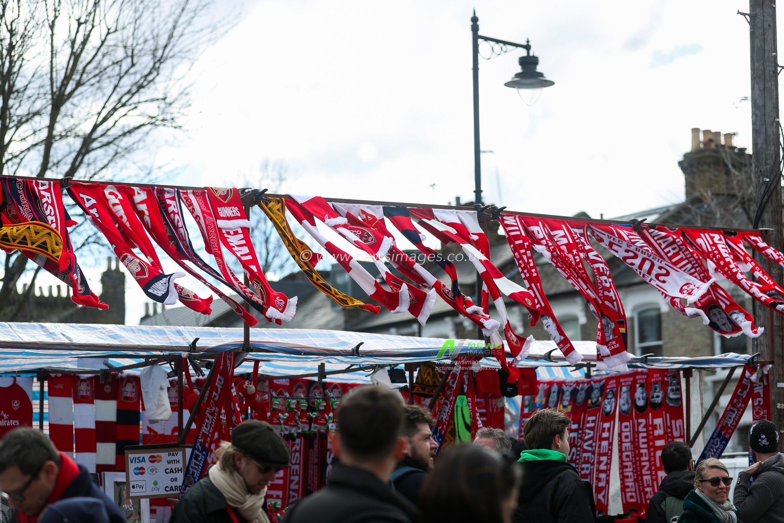 A detailed view of merch stands prior to the Premier League match Arsenal vs Chelsea at Emirates Stadium, London, United Kingdom, 16th March 2025

(Photo by Izzy Poles/News Images)