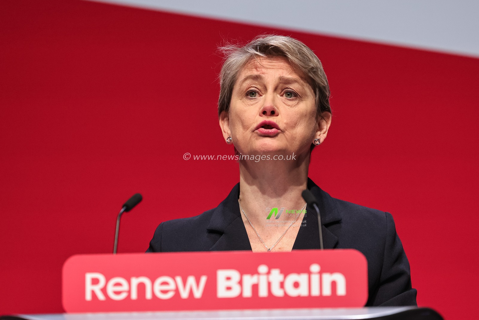 Yvette Cooper MP, Foreign Secretary speaks during the labour Party Annual Conference 2025 Day 2 at The ACC, Liverpool, United Kingdom, 29th September 2025

(Photo by Mark Cosgrove/News Images)