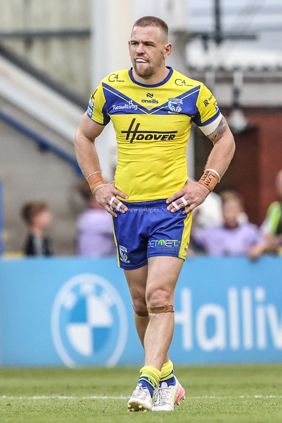 Matt Dufty of Warrington Wolves during the Betfred Super League round 16 match Warrington Wolves vs Hull FC at Halliwell Jones Stadium, Warrington, United Kingdom, 28th June 2025

(Photo by Alfie Cosgrove/News Images)