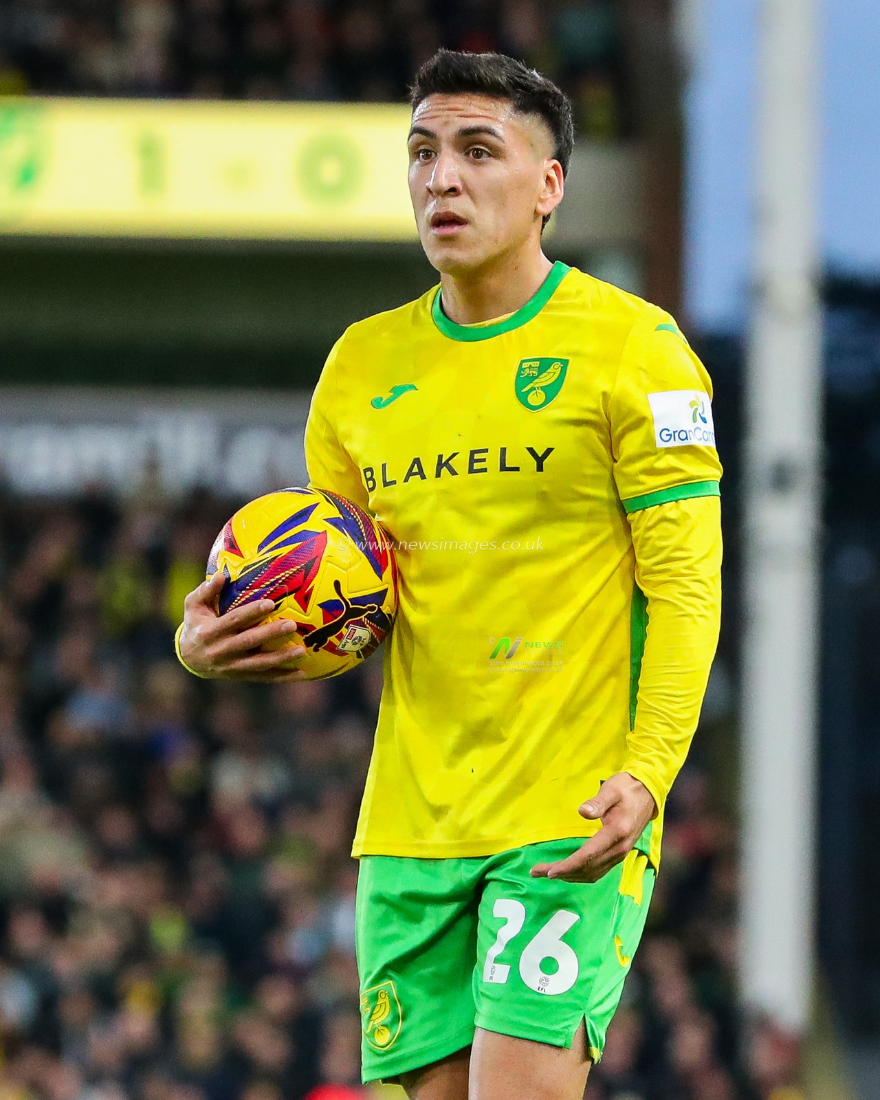 Marcelino Nunez of Norwich City looks on during the Sky Bet Championship match Norwich City vs Burnley at Carrow Road, Norwich, United Kingdom, 15th December 2024

(Photo by Izzy Poles/News Images)