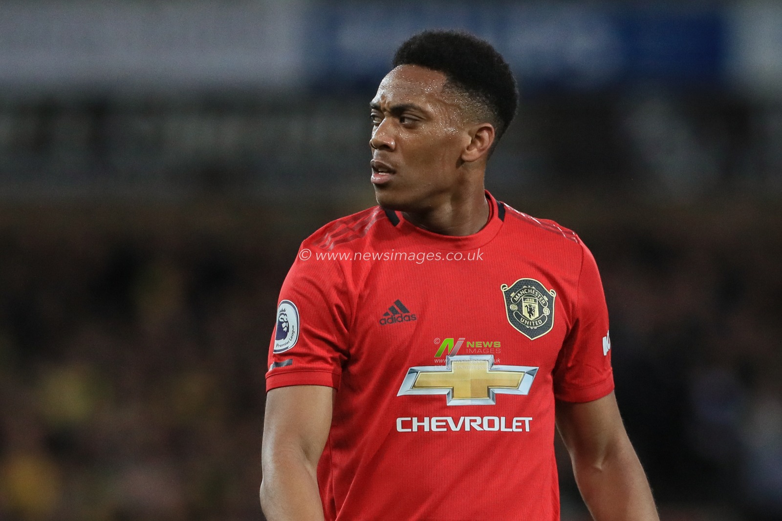 27th October 2019, Carrow Road, Norwich, England; Premier League, Norwich City v Manchester United : Anthony Martial (9) of Manchester United during the game

Credit: Mark Cosgrove/News Images