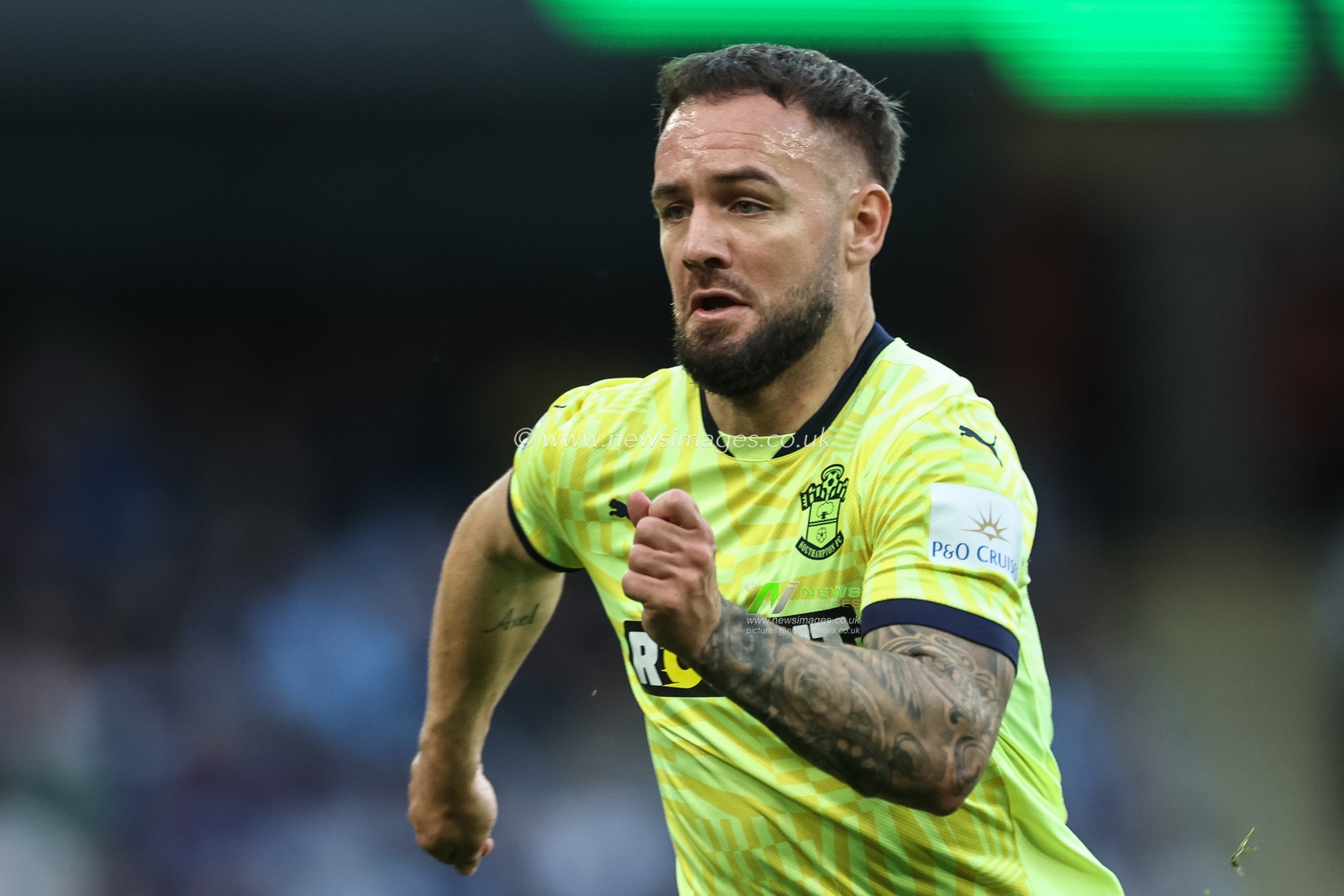 Adam Armstrong of Southampton during the Premier League match Manchester City vs Southampton at Etihad Stadium, Manchester, United Kingdom, 26th October 2024

(Photo by Mark Cosgrove/News Images)