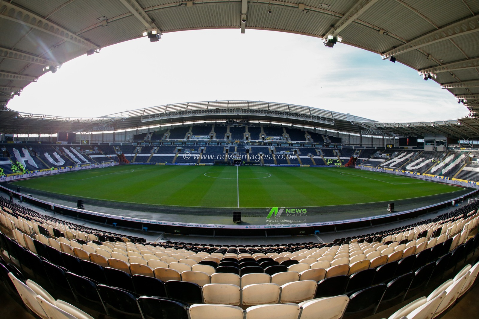 General interior view of KCOM Stadium, home stadium of Hull City before the Sky Bet Championship match Hull City vs Huddersfield Town at MKM Stadium, Hull, United Kingdom, 14th January 2023

(Photo by Ben Early/News Images)