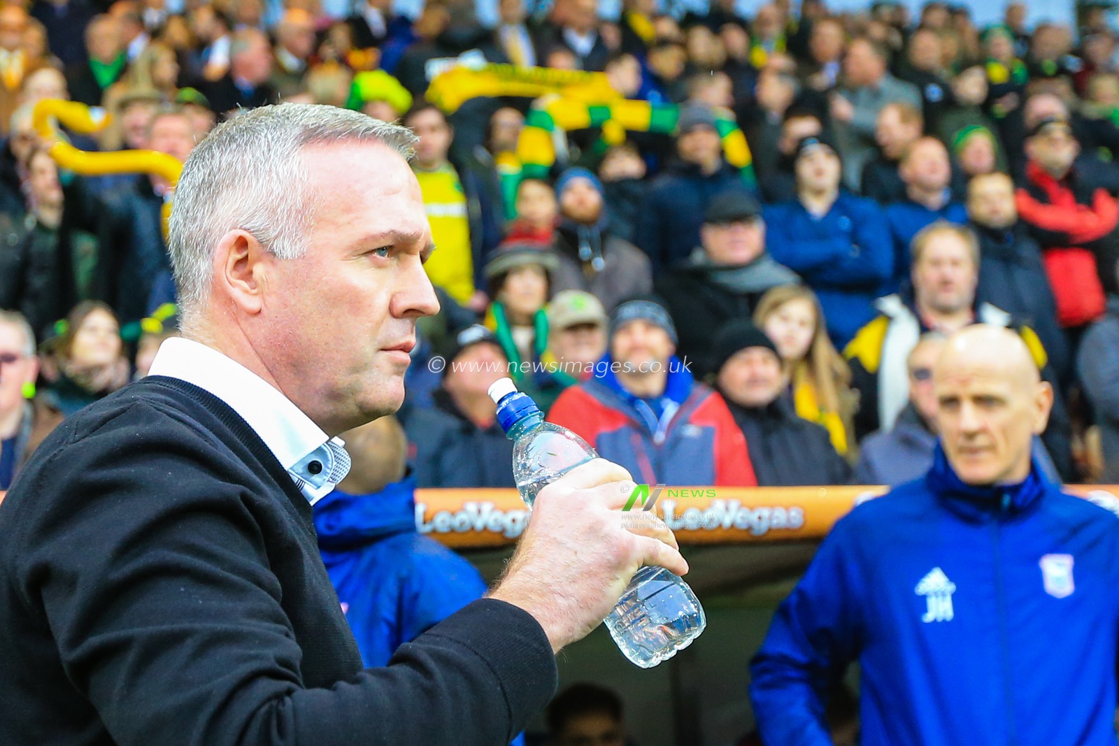 10th February 2019, Carrow Road, Norfolk, England; Sky Bet Championship, Norwich City vs Ipswich Town ;  Paul Lambert manager of Ipswich 

Credit: Georgie Kerr/News Images

English Football League images are subject to DataCo Licence