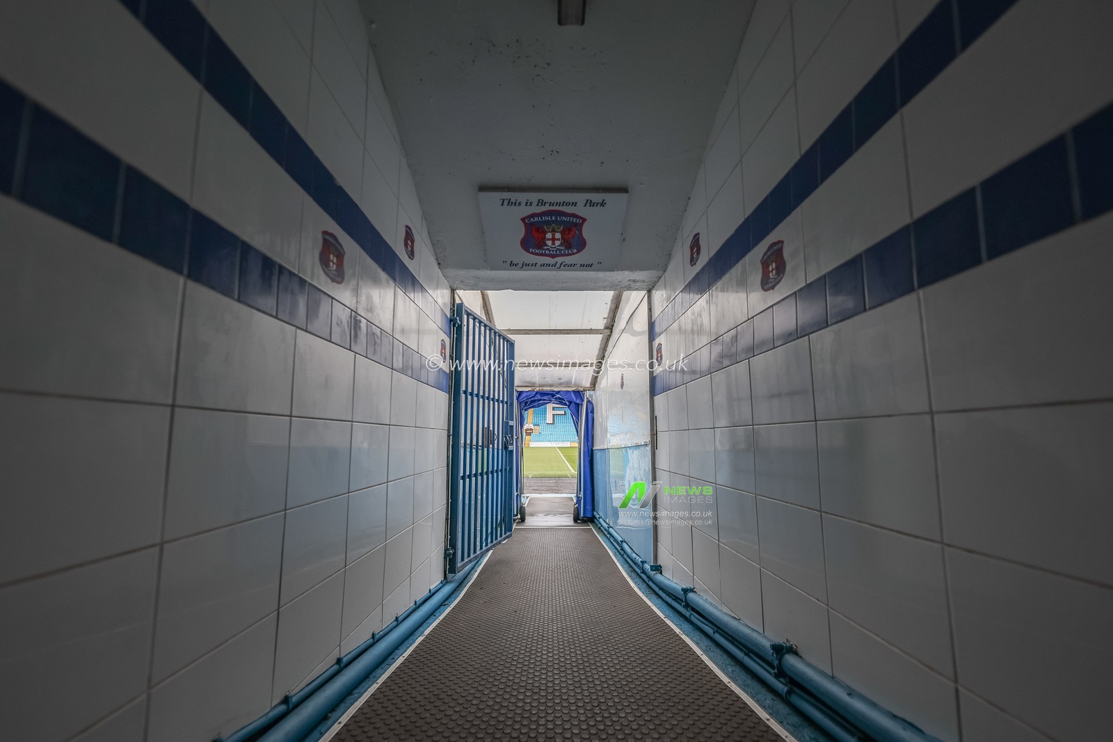 Views inside the tunnel areas at Brunton Park during the Sky Bet League 1 match Carlisle United vs Barnsley at Brunton Park, Carlisle, United Kingdom, 12th March 2024

(Photo by Mark Cosgrove/News Images)