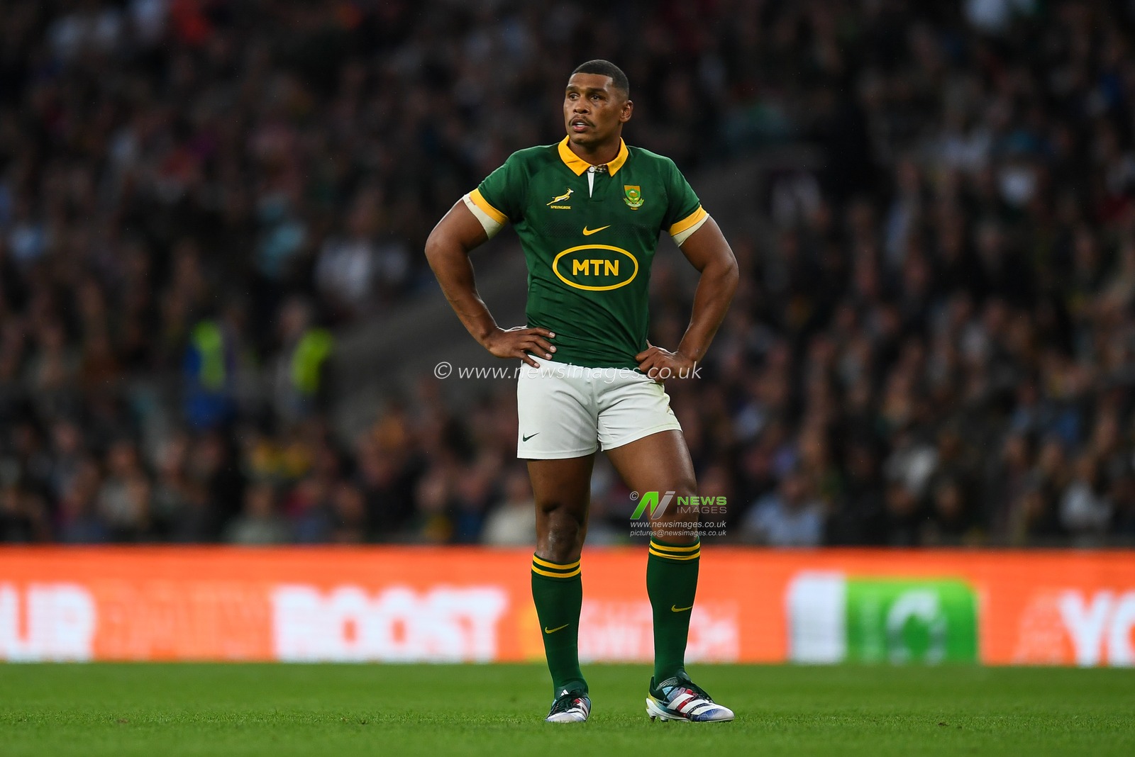 Damian Willemse of South Africa during the International match South Africa vs New Zealand at Twickenham Stadium, Twickenham, United Kingdom, 25th August 2023

(Photo by Mike Jones/News Images)