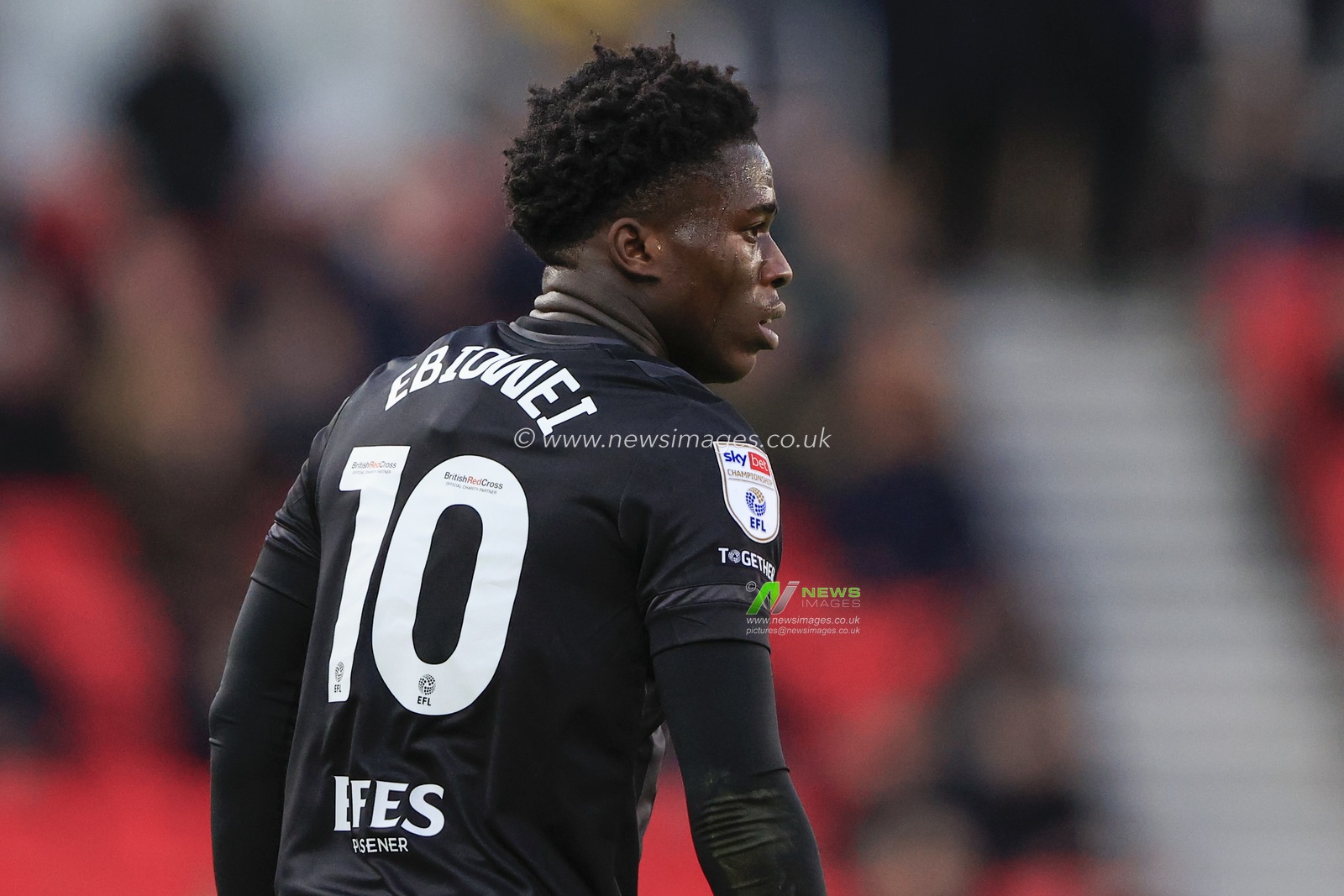 Malcolm Ebiowei #10 of Hull City in action during the Sky Bet Championship match Stoke City vs Hull City at Bet365 Stadium, Stoke-on-Trent, United Kingdom, 11th February 2023

(Photo by Conor Molloy/News Images)