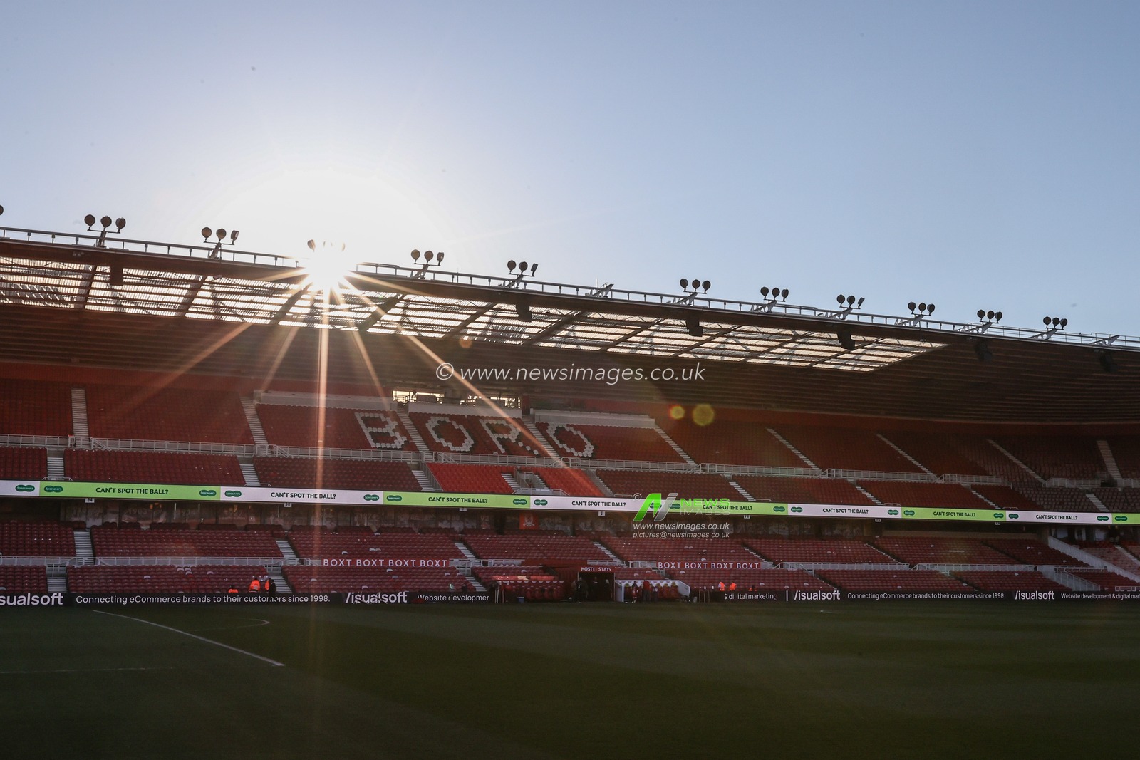 A general view of Riverside Stadium ahead of the Sky Bet Championship match Middlesbrough vs Leeds United at Riverside Stadium, Middlesbrough, United Kingdom, 8th April 2025

(Photo by Alfie Cosgrove/News Images)