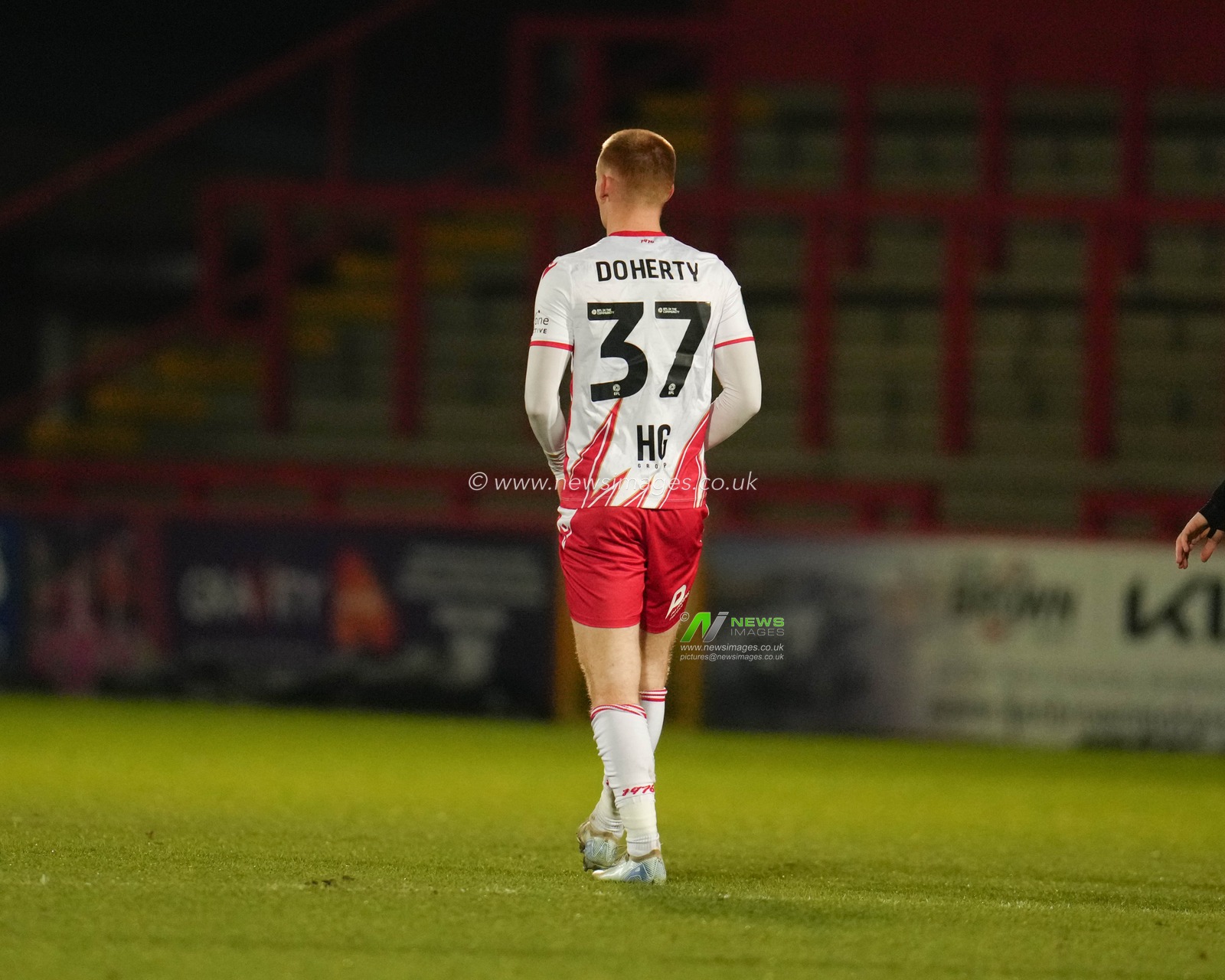Ryan Doherty of Stevenage during the Vertu Trophy Quarter Final match Stevenage vs Birmingham City at Lamex Stadium, Stevenage, United Kingdom, 4th February 2025

(Photo by Harvey Murphy/News Images)