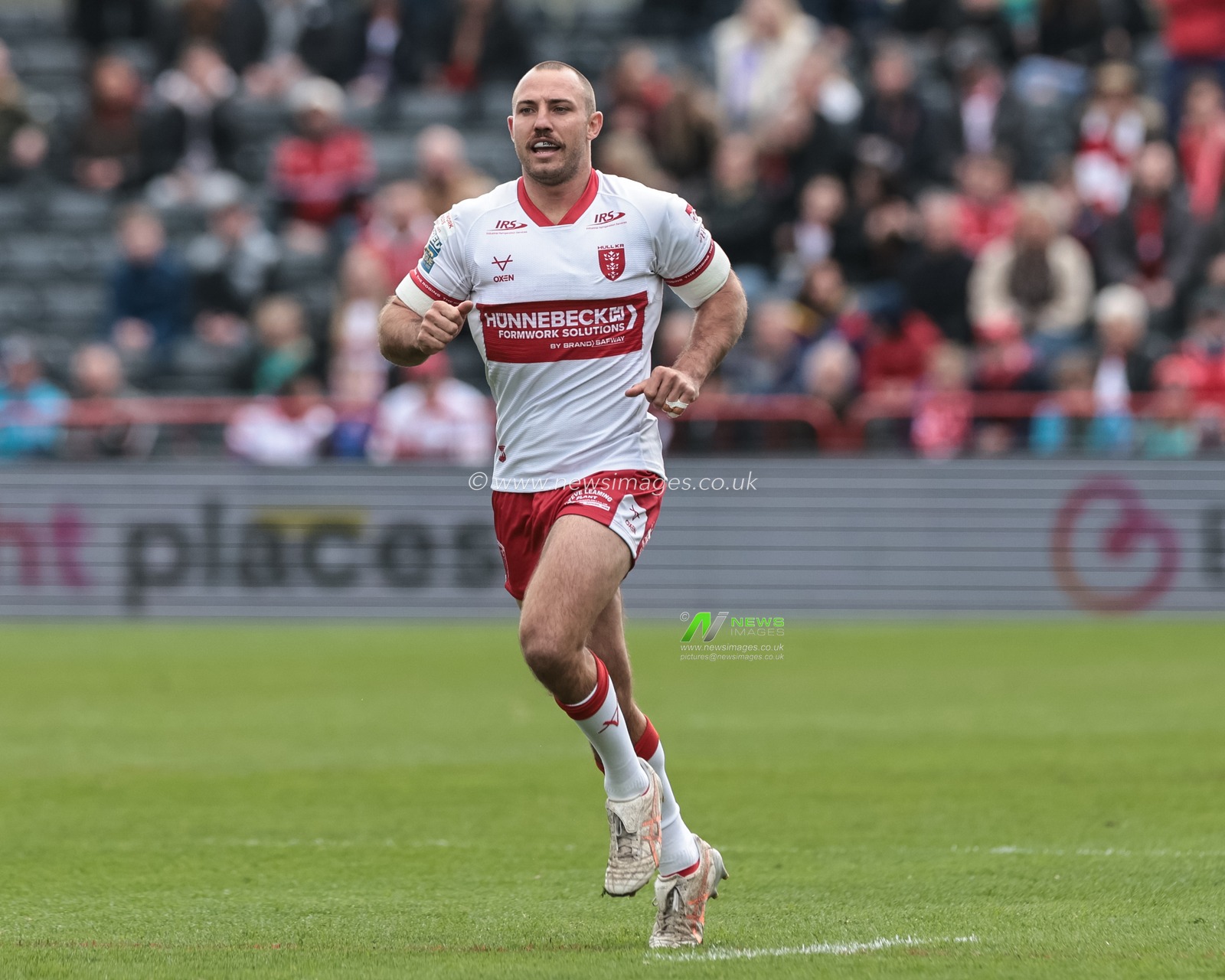 Karl Lawton of Hull KR during the Betfred Super League round 7 match Hull KR vs Hull FC at Sewell Group Craven Park, Hull, United Kingdom on 03 April 2026

(Photo by Mark Cosgrove/News Images)