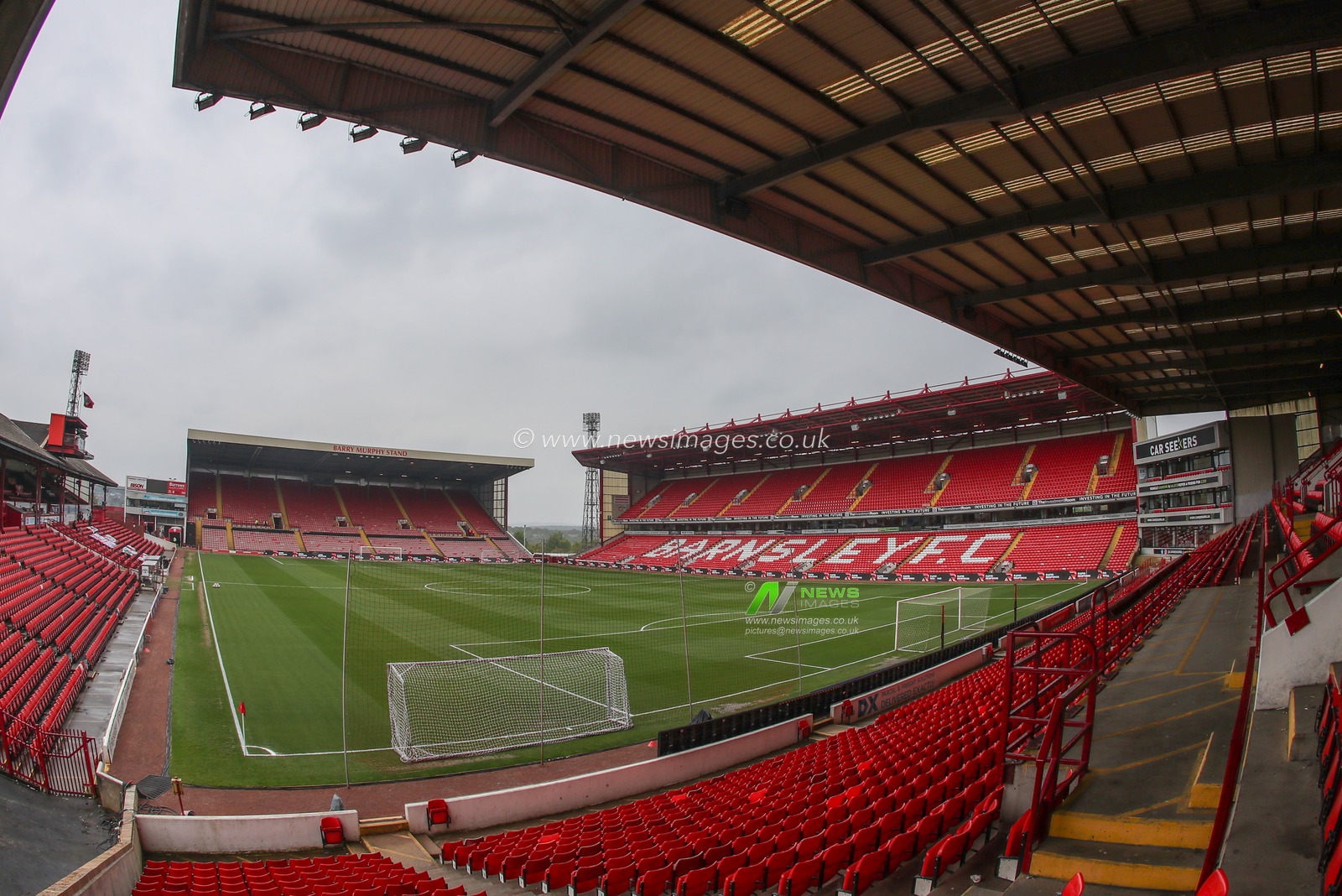 A general view of Oakwell during the Sky Bet League 1 Sky Bet League 1 Promotion Play-offs Semi-final first leg match Barnsley vs Bolton Wanderers at Oakwell, Barnsley, United Kingdom, 3rd May 2024

(Photo by Alfie Cosgrove/News Images)