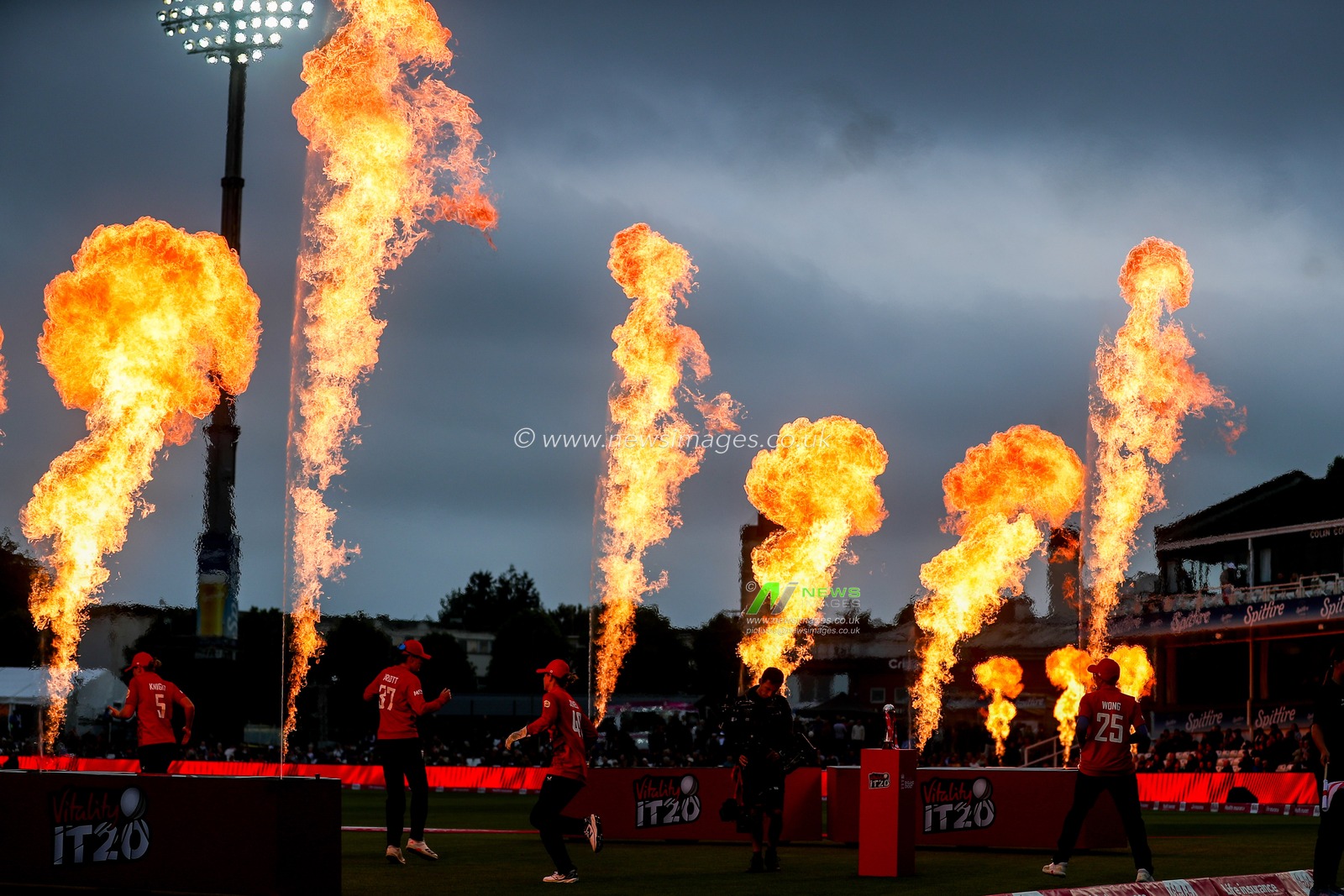 Nat Sciver-Brunt of England Women leads out the team prior to the 1st Vitality IT20 Series England Women v West Indies Women at The Spitfire Ground, Canterbury, United Kingdom, 21st May 2025

(Photo by Izzy Poles/News Images)