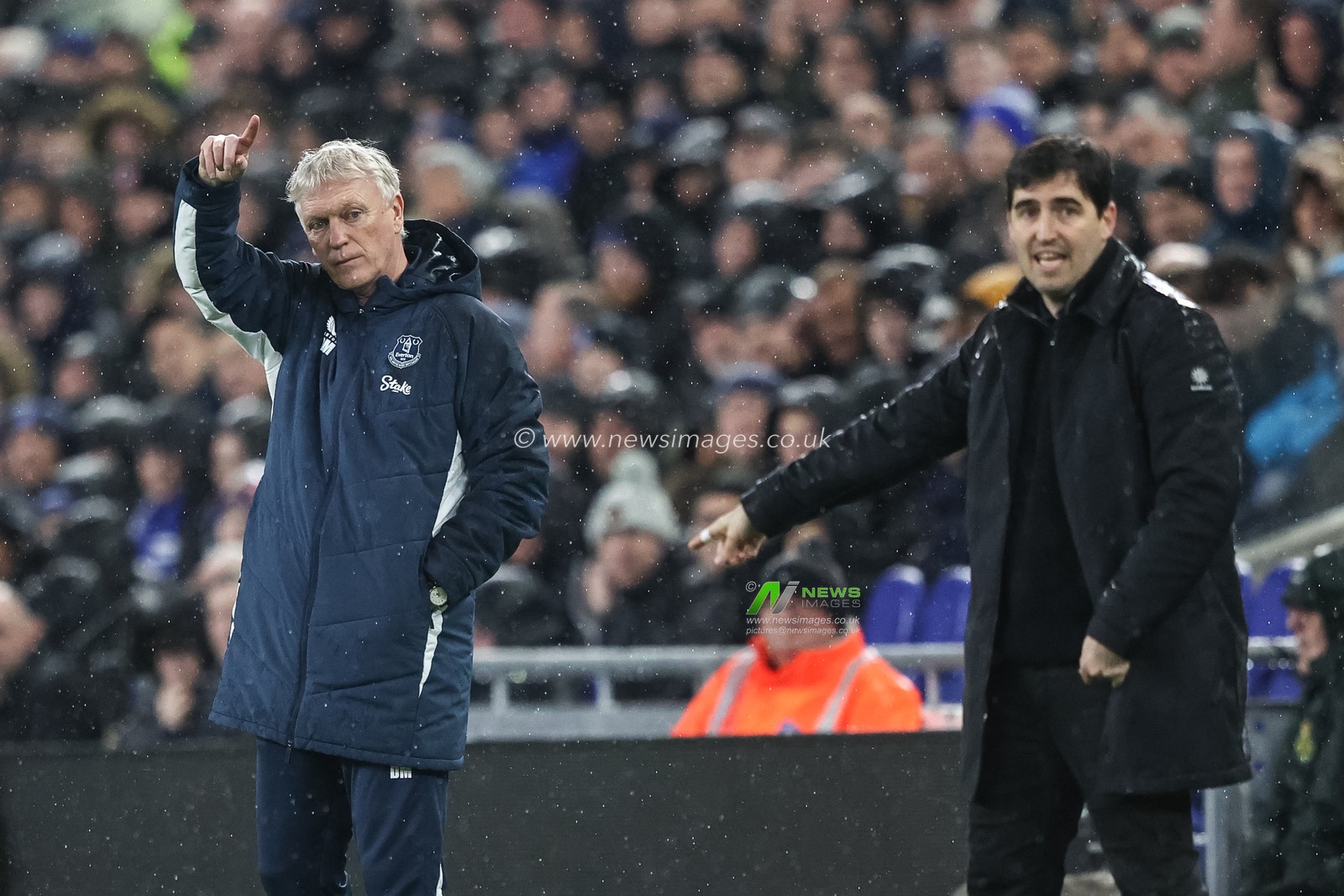 David Moyes manager of Everton reacts in the technical area during the Premier League match Everton vs Bournemouth at Hill Dickinson Stadium, Liverpool, United Kingdom on 10 February 2026

(Photo by Alfie Cosgrove/News Images)