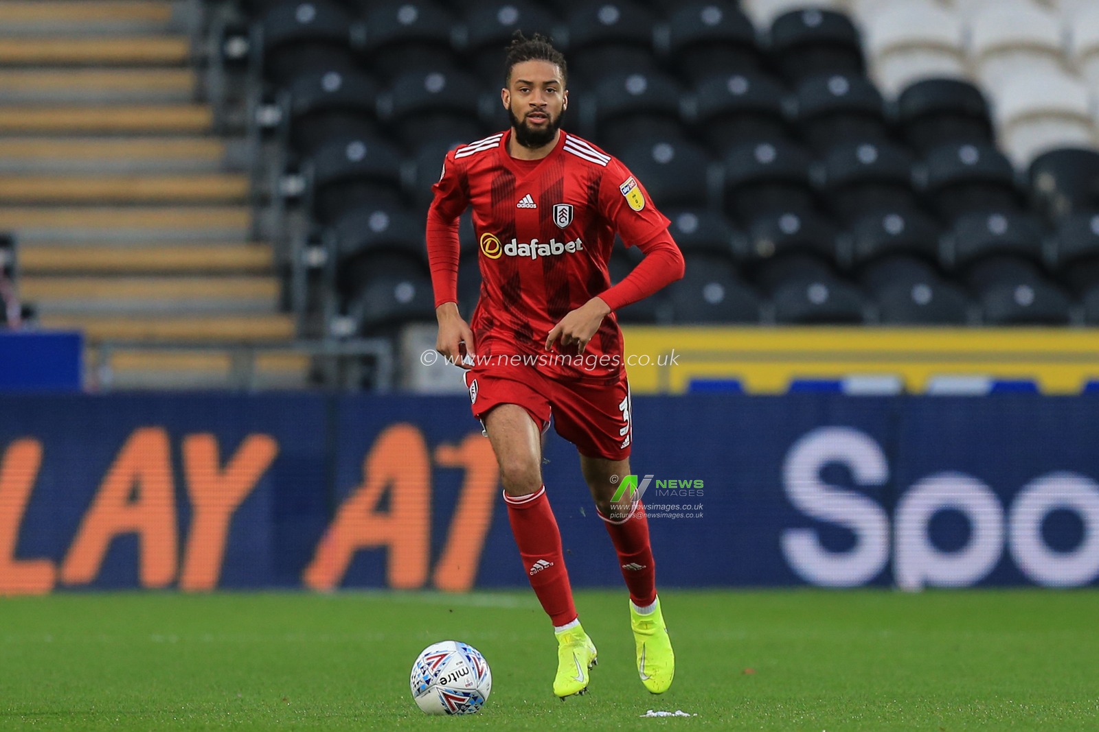11th January 2020, KC Stadium, Kingston upon Hull, England; Sky Bet Championship, Hull City v Fulham : Match image Michael Hector (3) of Fulham 

Credit: David Greaves/News Images