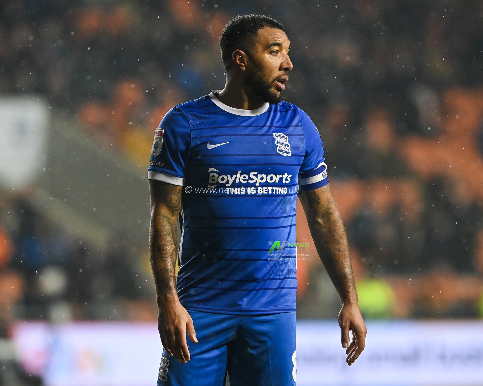 Troy Deeney #8 of Birmingham City during the Sky Bet Championship match Blackpool vs Birmingham City at Bloomfield Road, Blackpool, United Kingdom, 10th December 2022

(Photo by Craig Thomas/News Images)