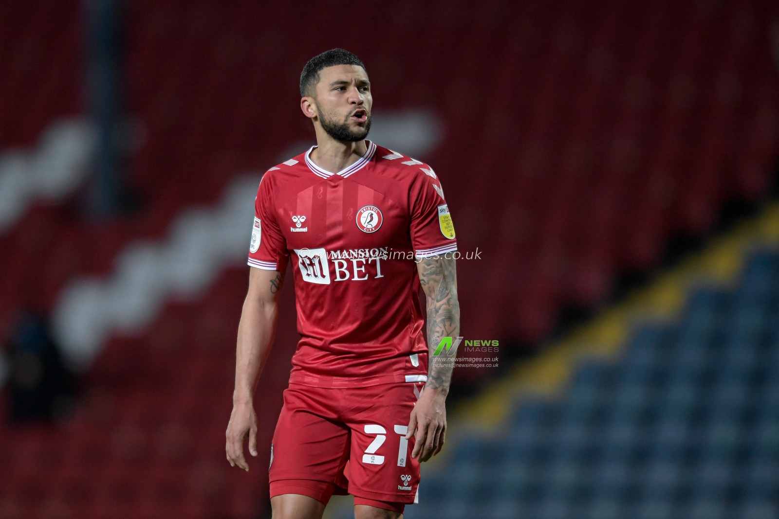 Nahki Wells #21 of Bristol City in action during the game