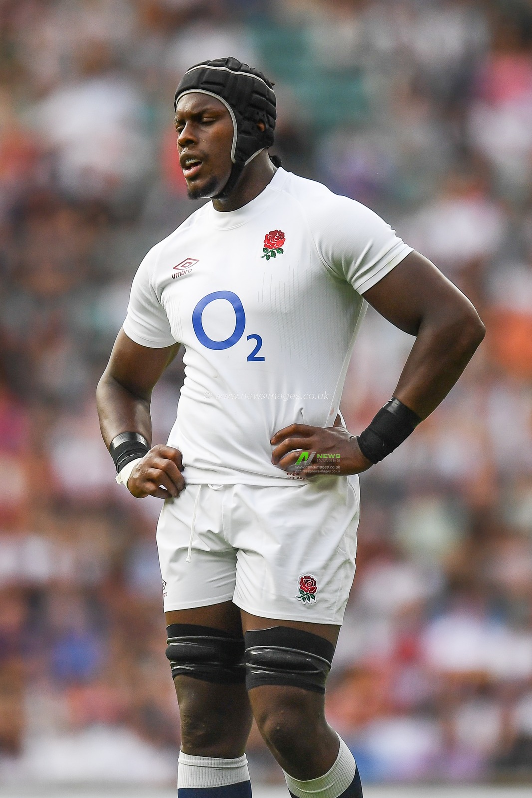 Maro Itoje of England during the 2023 Summer Series match England vs Wales at Twickenham Stadium, Twickenham, United Kingdom, 12th August 2023

(Photo by Mike Jones/News Images)