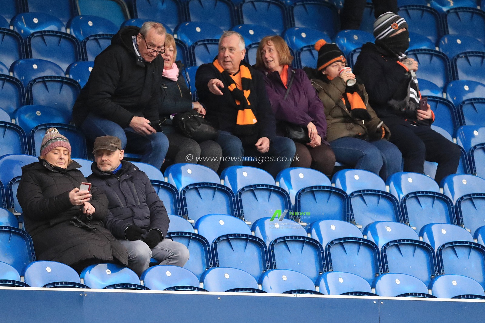 Hull City fans in the stands.