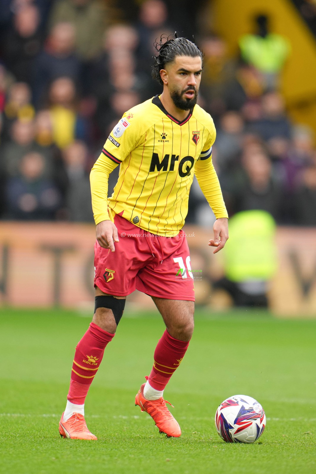 ImrÃ¢n Louza of Watford on the ball during the Sky Bet Championship match Watford vs Luton Town at Vicarage Road, Watford, United Kingdom, 23rd February 2025

(Photo by Harvey Murphy/News Images)
